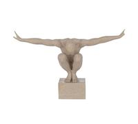 Paris Prix Statuette Déco sur Socle Athlète 49cm Beige