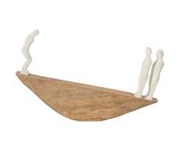 Paris Prix Statuette Équilibre en Bois Jorunn 37cm Naturel & Blanc