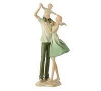 Paris Prix Statuette Famille 1 Enfant Matcha 39cm Vert