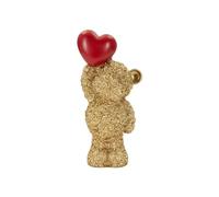 Paris Prix Statuette Ourson Ballon Cœur Teddy 18cm Or