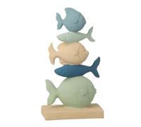 Paris Prix Statuette Pyramide de Poissons Océan 32cm Multicolore