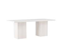 Paris Prix Table à Manger Blanc 200cm Blanc