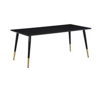 Paris Prix Table à Manger Design Dipp 180cm Noir & Or