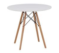 Paris Prix Table à Manger Ronde Danburi 60cm Blanc