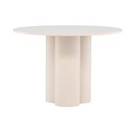 Paris Prix Table à Manger Ronde Olivia 110cm Beige