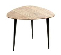 Paris Prix Table Basse Design en Bois Ciotat 55cm Naturel & Noir