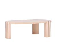 Paris Prix Table Basse Effet Marbre Kres 125cm Rose Gold