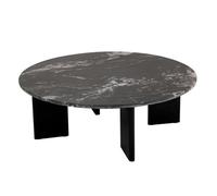 Paris Prix Table Basse en Marbre Mathilde 90cm Noir