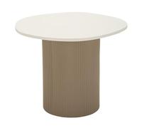 Paris Prix Table Basse Frankfurt 39cm Beige Foncé & Blanc