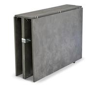 Paris Prix Table Console Extensible Effet Béton Ciré Troy 100-300cm Gris