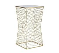 Paris Prix Table d'Appoint Carrée Design Lines 100cm Or