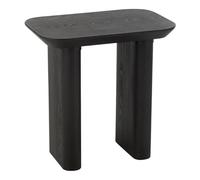 Paris Prix Table d'Appoint en Bois Merlin 61cm Noir