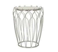 Paris Prix Table d'Appoint en Marbre Hook 61cm Argent