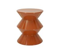 Paris Prix Table d'Appoint en Métal Zag 45cm Orange