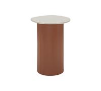 Paris Prix Table d'Appoint Frankfurt 53cm Rouge & Blanc