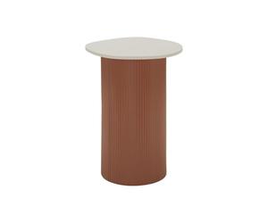Paris Prix Table d'Appoint Frankfurt 53cm Rouge & Blanc
