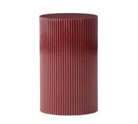 Paris Prix Table d'Appoint Nervurée Lenox 50cm Bordeaux