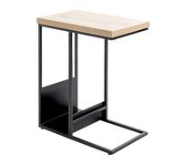 Paris Prix Table d'Appoint Porte Revues Marie 60cm Naturel & Noir