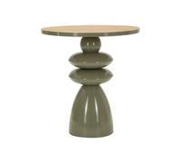 Paris Prix Table d'Appoint Totem en Métal Pila 49cm Vert