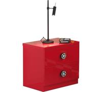 Paris Prix Table de Chevet Enfant Voiture Monza 50cm Rouge