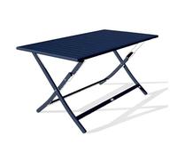 Paris Prix Table de Jardin Pliante Marius 140cm Bleu Marine