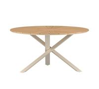 Paris Prix Table de Jardin Ronde Mexico 140cm Naturel & Beige