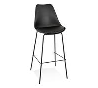 Paris Prix Tabouret de Bar Design Mitchell 115cm Noir