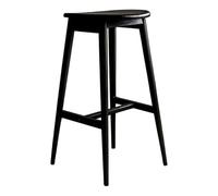 Paris Prix Tabouret de Bar en Bois Orust 77cm Noir
