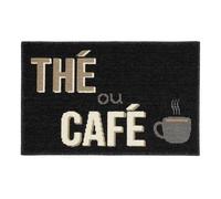 Paris Prix Tapis de Cuisine Breakfast 50x80cm Noir