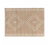 Paris Prix Tapis Déco en Jute & Laine Floty 120x170cm Beige
