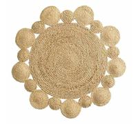 Paris Prix Tapis Déco Rond en Jute Cordou 90cm Naturel