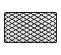 Paris Prix Tapis d'Entrée en PVC Grille 34x58cm Noir