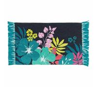 Paris Prix Tapis Imprimé à Franges Hawaï 50x80cm Bleu