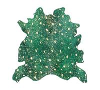 Paris Prix Tapis Peau de Vache Fly Vert & Or Entre 1,35 et 1,65 m2