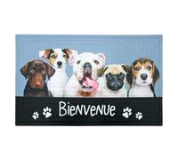 Paris Prix Tapis Relief Imprimé Carlito 45x75cm Bleu