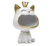 Paris Prix Vide-Poche Statue Chat 25cm Blanc