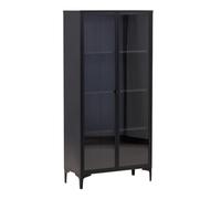 Paris Prix Vitrine 2 Portes Piring 190cm Noir
