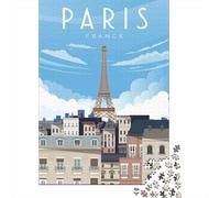Paris Puzzle 1000 Pièces, Cadeau De Fin D'année, 38x26cm/1000pcs | Pour jouer seul ou partager un moment en famille : ce puzzle 1000 pièces adulte convient aux soirées et aux w nds.