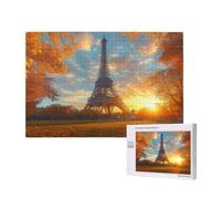 Paris Puzzle Automne 3000 Pièces Adultes, DIY Puzzles Classiques Art avec Boîte d'emballage et Photos de Référence, Relaxation/Soulagement du Stress/Jeux Amusants, Creatif Cadeau pour Femme M-829