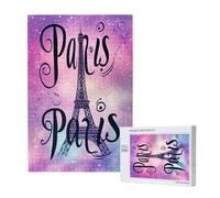 Paris Puzzle Tour Eiffel 3000 Pièces Adultes, DIY Puzzles Classiques Art Avec Boîte D'emballage et Photos de Référence, Relaxation/Soulagement du Stress/Jeux Amusants, Creatif Cadeau pour Femme M-1429