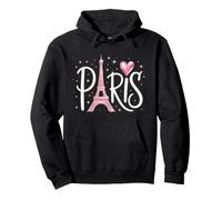 Paris Romantique Tour Eiffel France Voyage Lover Cadeaux Rose Sweat à Capuche