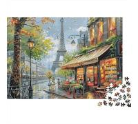 Paris Rue scène 1000 Pièces Puzzle pour Adultes Carton Résistant Anti-Stress Difficile pour Experts pour Collectionner Livraison Rapide 70x50cm/1000pcs