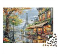 Paris Rue scène Grille 1000 Pièces Famille Loisir Solo Développement De La Concentration Antistress Meilleure Vente Papier Non Toxique 70x50cm/1000pcs