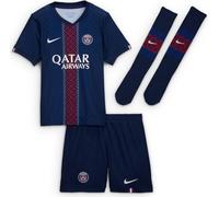 Paris Saint-Germain 2025/26 Stadium Home Lot de trois T-shirts de football Nike Replica pour enfants plus jeunes minuit marine/blanc HJ5626-411 S