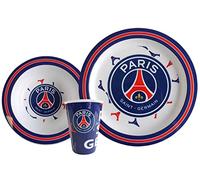 Paris Saint-Germain Set Repas PSG - Micro-Ondes - Verre Assiette Bol - Collection Officielle
