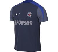 Paris Saint Germain Strike Elite Nike Dri-Fit ADV HJ6574-411 Haut de Football à Manches Courtes pour Homme, Bleu Marine/Hyper Royal/Blanc Taille L