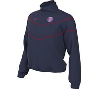 Paris Saint-Germain Windrunner Nike HM3094-410 Veste de football avec protection UV pour femme Bleu marine/minuit marine
