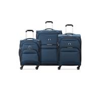 Delsey Paris Sky Max 2.0 4 roulettes Set de valises 3 pièces avec soufflet d'extension bleu