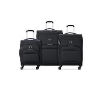 DELSEY PARIS - SKY MAX 2.0 - Set de 3 valises souples 55cm/ 68,5cm/ 79cm - Noir Noir G