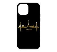 Paris Skyline Battement de Cœur I Love Tour Eiffel Amour Coque pour iPhone 12 Mini